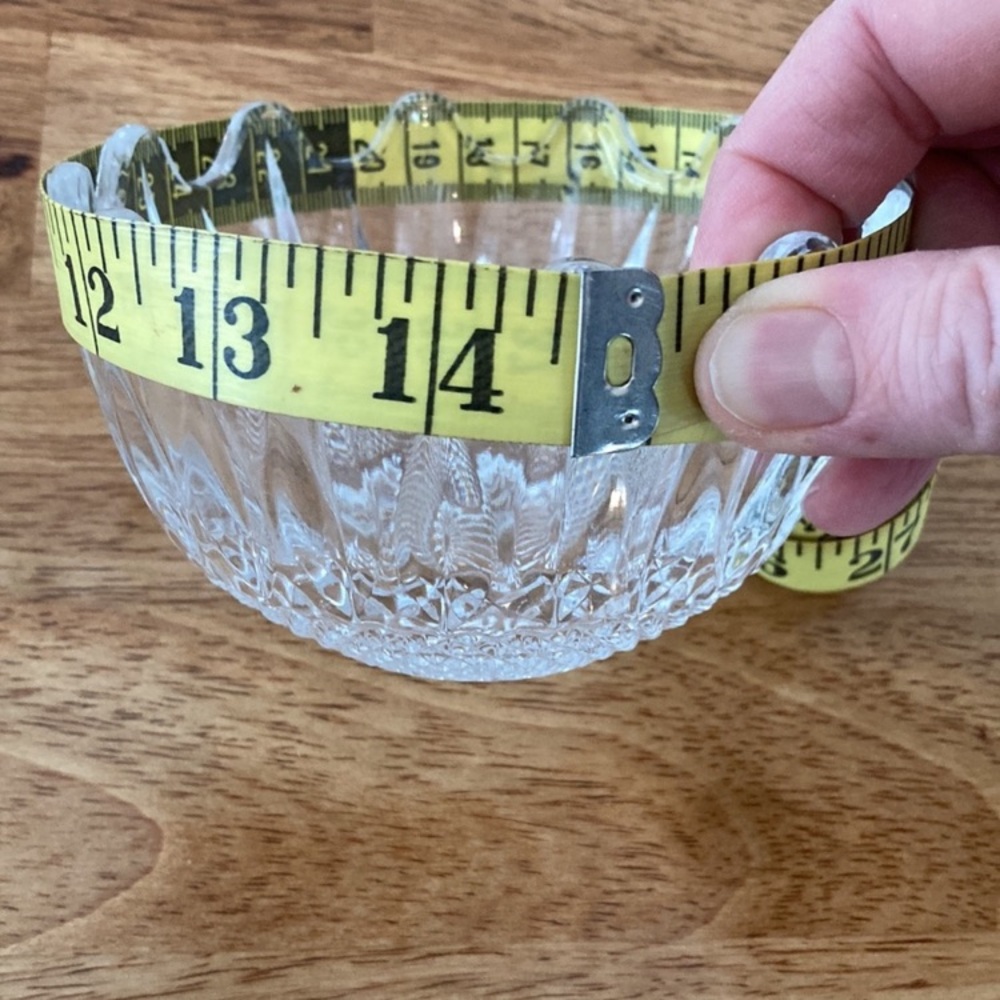 Crystal bowl/candle holder/lamp base - Picture 4 of 4